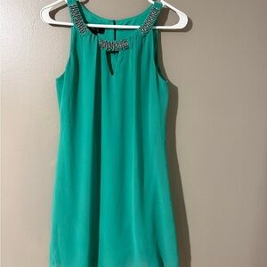 BCX Green Halter Sundress Mini